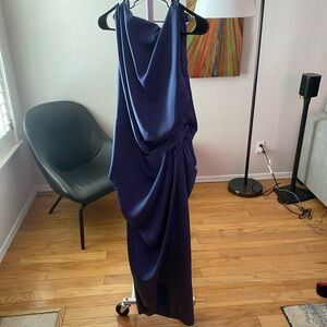 Elegant Navy Blue Women's Dress